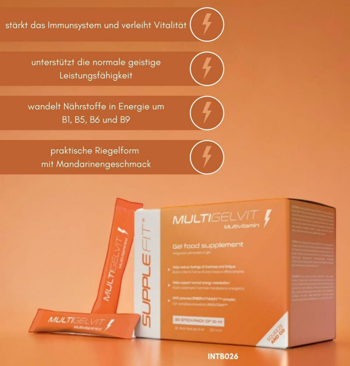 Multigelvit – Energiegel mit IPERVITAMY™ für tägliche Vitalität | SuppleFit by Veleur