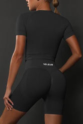 Veleur Curve Shorts für Damen, nahtloses Design, High-Waisted mit speziellem Rückenschnitt, schmeichelhafte Passform für Workouts und Freizeit