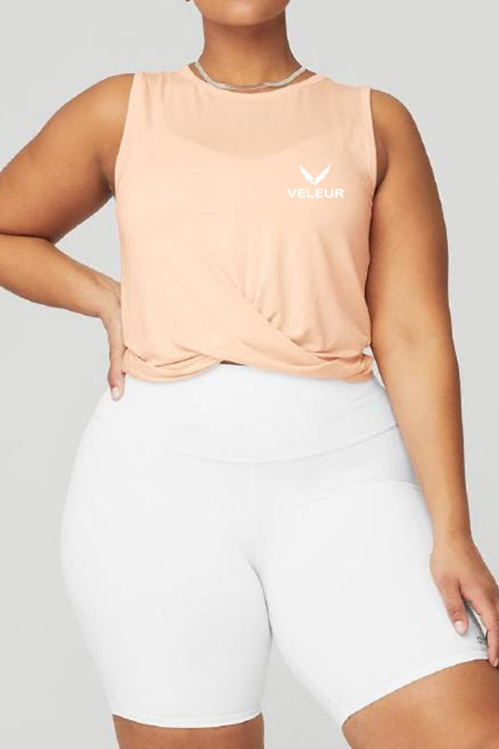 Veleur Flex Top für Damen, ärmelloses Design, aus weichem Bambusstoff, maximal flexibel und bequem für Workouts und Alltag.