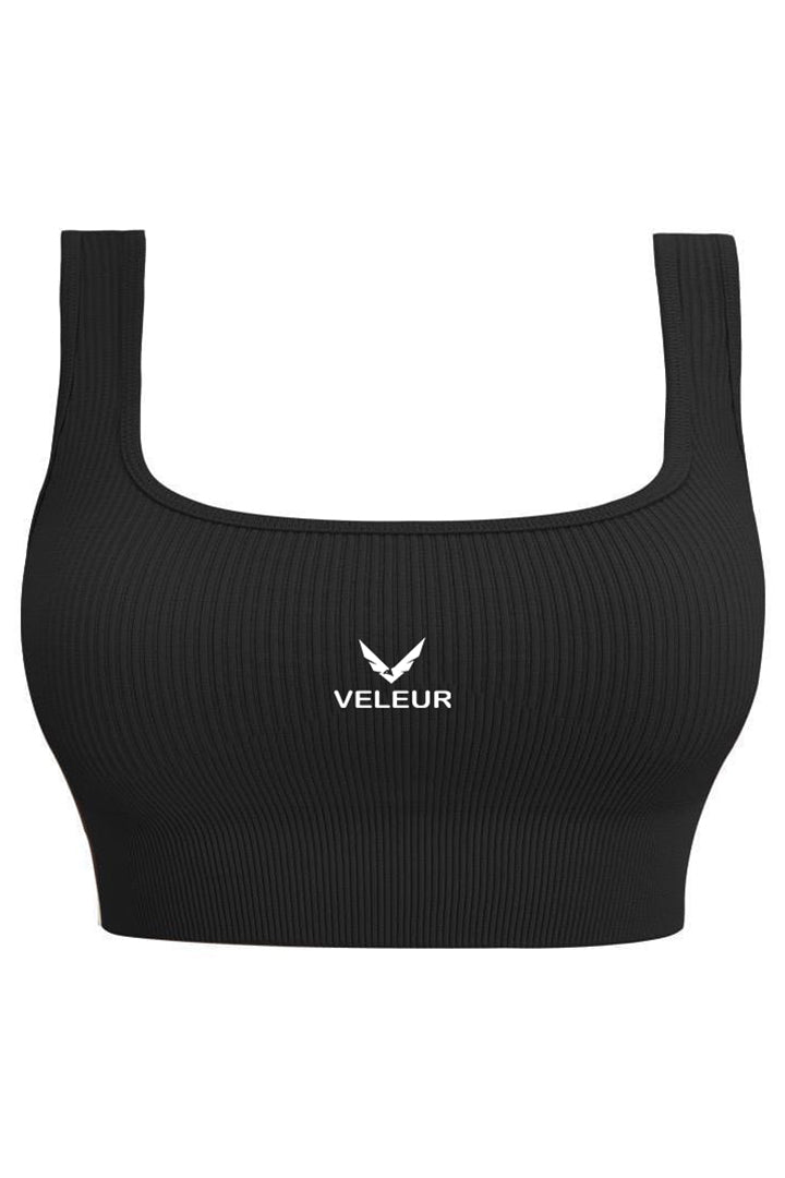 Veleur Harmony Bra, nahtloser Sport-BH für Damen, geripptes Design, atmungsaktives Material, ultimativer Halt für Training und Alltag.