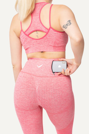 Veleur Endure Set für Damen, nahtloses Design, integrierte Tasche, atmungsaktiver Stoff, ideal für Laufen und Fitness