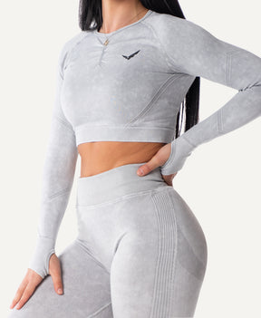 Veleur Faded Leggings für Damen, High-Waisted, figurbetontes Design mit Scrunch-Effekt und leichtem washed-out-Look, atmungsaktives Material, perfekt für Gym und Freizeit