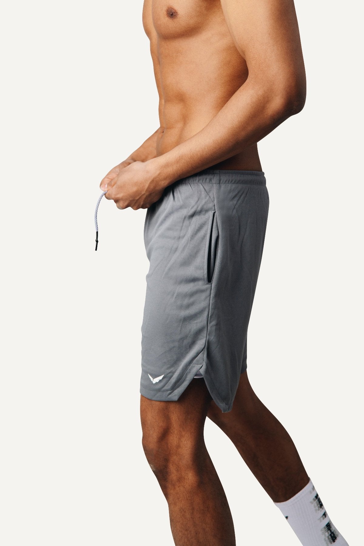 Veleur Limitless 2-in-1 Shorts für Herren, mit Dry Tech Compression Layer, Handy-Innentasche und drei Reißverschlusstaschen, ideal für Workouts